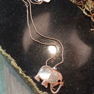 Rose Gold Elephant Necklace